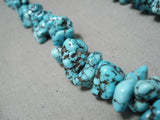 Stunning Vintage Native American Navajo Spiderweb Turquoise Nugget Sterling Silver Necklace Old-Nativo Arts