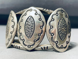 Very Important Vintage Keeo Joe Benally Vintage Native American Navajo Sterling Silver Bracelet-Nativo Arts