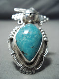 Outstanding Navajo Old Kingman Sterling Silver Kachina Ring Native American-Nativo Arts