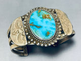 Important Vintage Native American Navajo Royston Turquoise Sterling Silver Bracelet-Nativo Arts