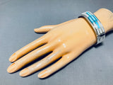 Drop Dead Gorgeous Vintage Native American Navajo Turquoise Sterling Silver Bracelet-Nativo Arts