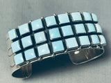 Best Sierra Nevada Turquoise Vintage Native American Navajo Sterling Silver Bracelet Cuff-Nativo Arts