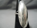 Important Vintage Native American Navajo Kirk Smith Sterling Silver Bubble Ring Old-Nativo Arts