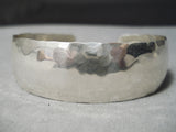 Impressive Vintage Navajo Hand Tooled Sterling Silver Native American Bracelet-Nativo Arts