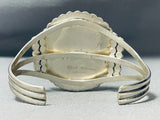 Important Vintage Native American Navajo Amber Linda Johnson Sterling Silver Bracelet-Nativo Arts