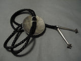 Astonishing Vintage Native American Navajo Turquoise John Begay Sterling Silver Bolo Tie-Nativo Arts