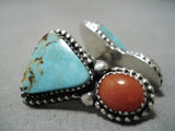 Important Jeanette Dale Native American Navajo Royston Turquoise Sterling Silver Earrings-Nativo Arts