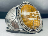 One Of The Most Unique Vintage Native American Navajo Petrified Wood Sterling Silver Bracelet-Nativo Arts