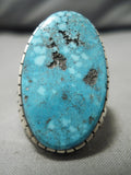 Important Navajo Raymond Jack Turquoise Sterling Silver Native American Ring-Nativo Arts