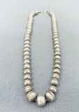 Excellent Vintage Native American Navajo Sterling Silver Necklace-Nativo Arts