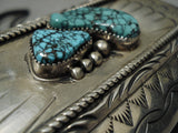 Quality Vintage Navaj Turquoiseo Sterling Silver Native American Ketoh Bracelet-Nativo Arts