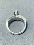 Special Native American Navajo Citrine & Opal Sterling Silver Ring-Nativo Arts