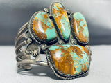 The Best Royston Turquoise Paw Vintage Native American Navajo Sterling Silver Bracelet-Nativo Arts