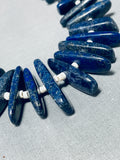 Native American One Of The Best Santo Domingo Lapis Shell Necklace-Nativo Arts