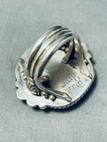 Big Important Vintage Native American Navajo Ben Begaye (d.) Turquoise Sterling Silver Ring-Nativo Arts