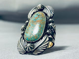 Jake Francosa San Felipe Royston Turquoise Sterling Silver Ring-Nativo Arts