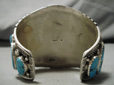 The Best Vintage Native American Navajo Tommy Tso Turquoise Sterling Silver Bracelet Old-Nativo Arts