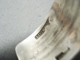 Advanced Detailed Vintage Native American Navajo Sterling Silver Segmented Bracelet-Nativo Arts