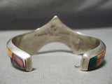 Important Vintage Native American Navajo Frank Yellowhorse Turquoise Sterling Silver Bracelet-Nativo Arts