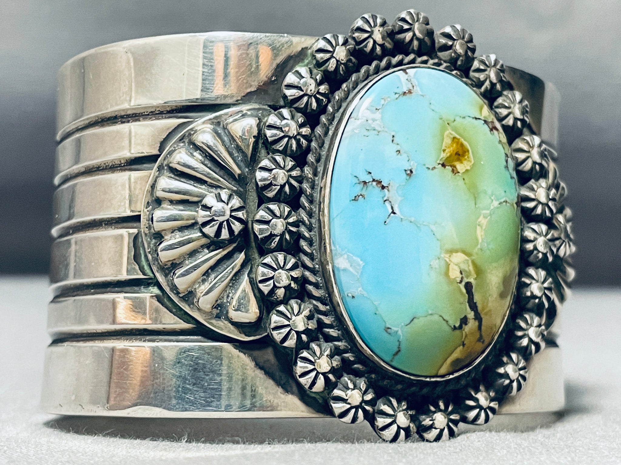 Best Native American Navajo Rob Yellowhorse Turquoise Sterling