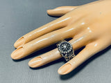 One Of The Most Unique Vintage Native American Navajo Wheel Sterling Silver Ring-Nativo Arts