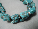Quality Chunky Nugget Vintage Navajo Native American Necklace Old-Nativo Arts