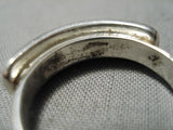 Native American Important Vintage Ben Nighthorse Campbell Sterling Silver Turquoise Ring-Nativo Arts