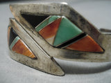 Raymond Delgarito Vintage Native American Navajo Royston Turquoise Sterling Silver Bracelet-Nativo Arts