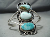 Danny Smith Navajo Royston Turquoise Sterling Silver Bracelet Native American-Nativo Arts