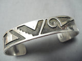 Excellent Navajo Sterling Silver Bracelet Native American-Nativo Arts