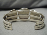 Important Vintage Native American Navajo Will Yazzie #8 Turquoise Sterling Silver Bracelet Old-Nativo Arts