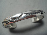 Important Vintage Native American Navajo Orville Tsinnie Sterling Silver Bracelet-Nativo Arts