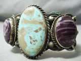Thicker Heavy Vintage Native American Navajo Royston Turquoise Sterling Silver Bracelet-Nativo Arts