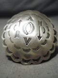 Incredible Vintage Navajo Sterling Silver Ring Native American Old.-Nativo Arts