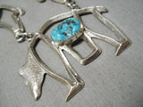 Important Native American Navajo Turquoise Betsoi Family Sterling Silver Necklace-Nativo Arts