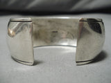 Impressive Vintage Native American Navajo Mighty Eagle Sterling Silver Bracelet Cuff-Nativo Arts