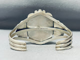 Huge #8 Turquoise Boulder Native American Navajo Sterling Silver Bracelet Cuff-Nativo Arts