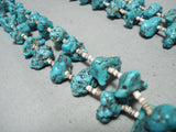 Chunky Nuggets Vintage Native American Navajo Turquoise Shell Authentic Necklace Old-Nativo Arts