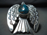 Jake Froncosa San Felipe Candelaria Turquoise Sterling Silver Ring-Nativo Arts