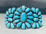 Tears Of Joy Vintage Native American Navajo Turquoise Sterling Silver Bracelet-Nativo Arts
