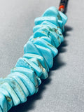One Of The Most Unique Vintage Native American Navajo Turquoise Sterling Silver Necklace-Nativo Arts