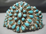 Museum Vintage Native American Navajo Earlier Turquoise Sterling Silver Bracelet Old-Nativo Arts