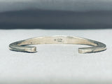Very Important Wes Willie Award Winning Vintage Native American Navajo Sterling Silver Bracelet-Nativo Arts