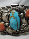 One Of The Best Vintage Native American Navajo Silver Sterling Garden Bracelet Cuff Old-Nativo Arts