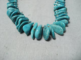 Rare Vintage Native American Navajo Turquoise Tears Of Joy Heishi Necklace Old-Nativo Arts