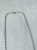 Superior Vintage Native American Navajo Morenci Turquoise Sterling Silver Necklace Signed-Nativo Arts