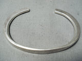 Very Important Authentic Vintage Native American Navajo Wes Willie Sterling Silver Bracelet-Nativo Arts