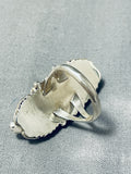 Dazzling Native American Navajo Coral Sterling Silver Ring-Nativo Arts