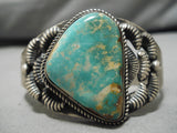Important Vintage Native American Navajo Kirk Smith Royston Turquoise Sterling Silver Bracelet-Nativo Arts