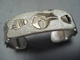 Signed Vintage Navajo Native American 14k Gold Sterling Silver Bracelet-Nativo Arts